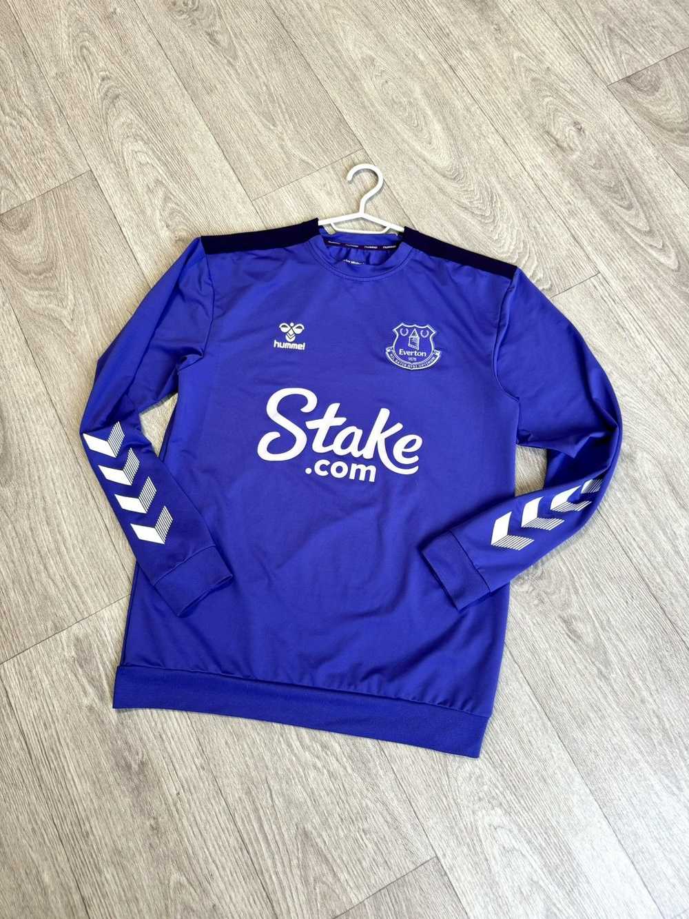 Soccer Jersey × Vintage 🔷Hummel Everton Long Sle… - image 1