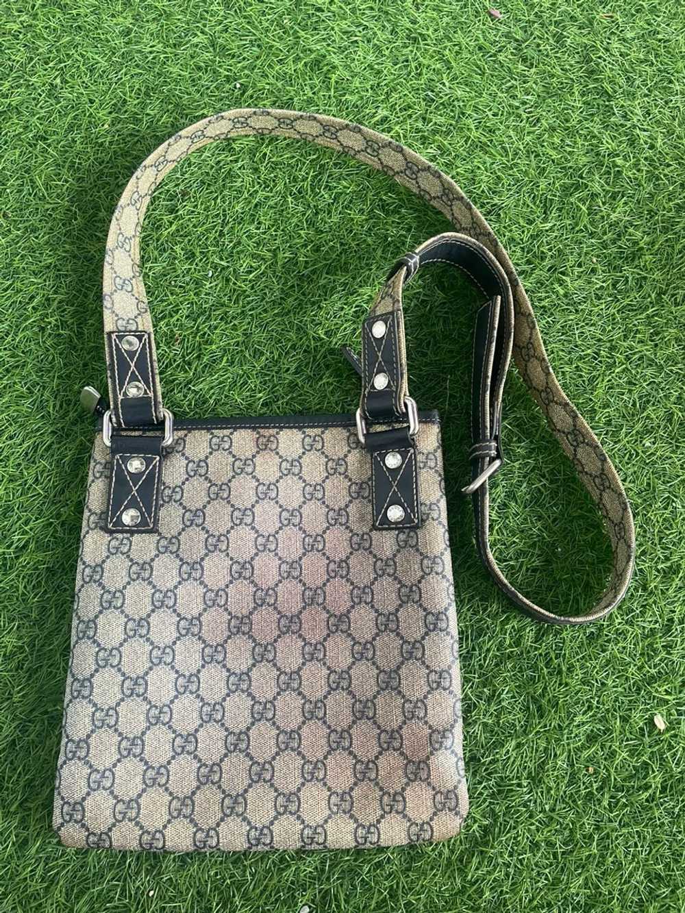 Gucci Authentic Gucci Navy Blue GG Plus Shelly Cr… - image 3