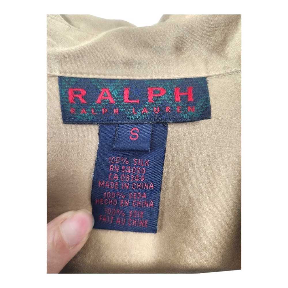 Ralph Lauren Vintage Ralph Lauren Gold Silk Charm… - image 4