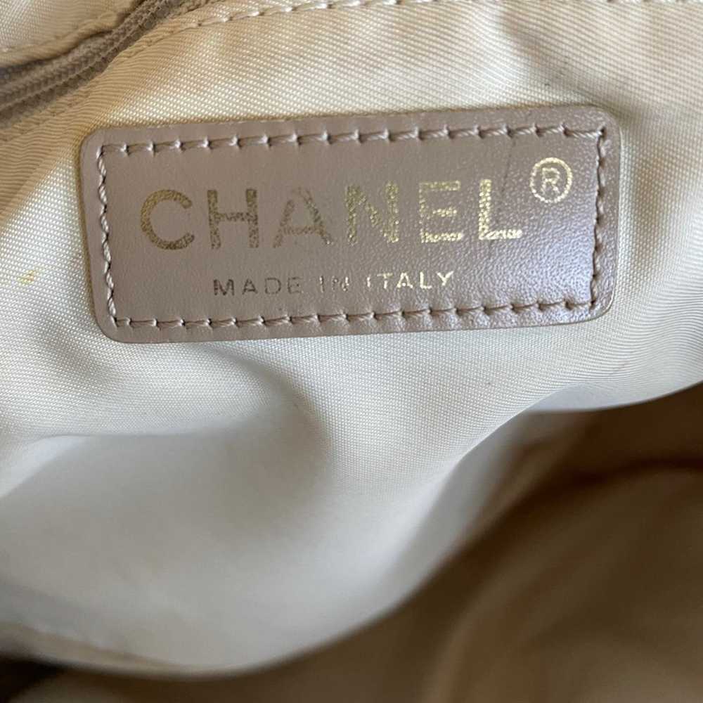 Chanel Chanel Beige CC Signature Travel Line Tote… - image 7