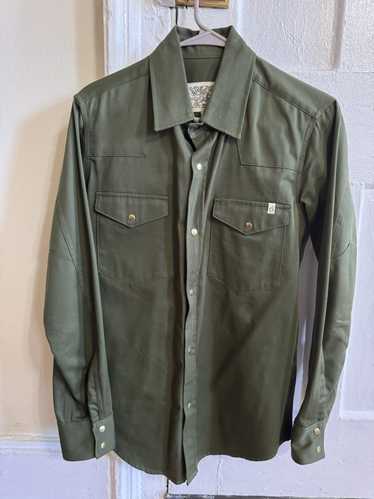 Ship John Patton Shirt - Organic Olive Twill