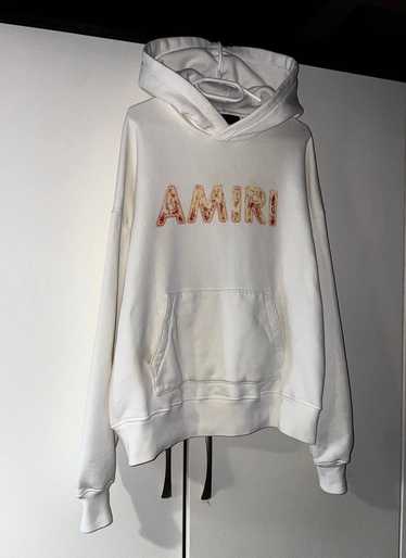 Amiri × Luxury × Streetwear Amiri Flame Logo Hoodi