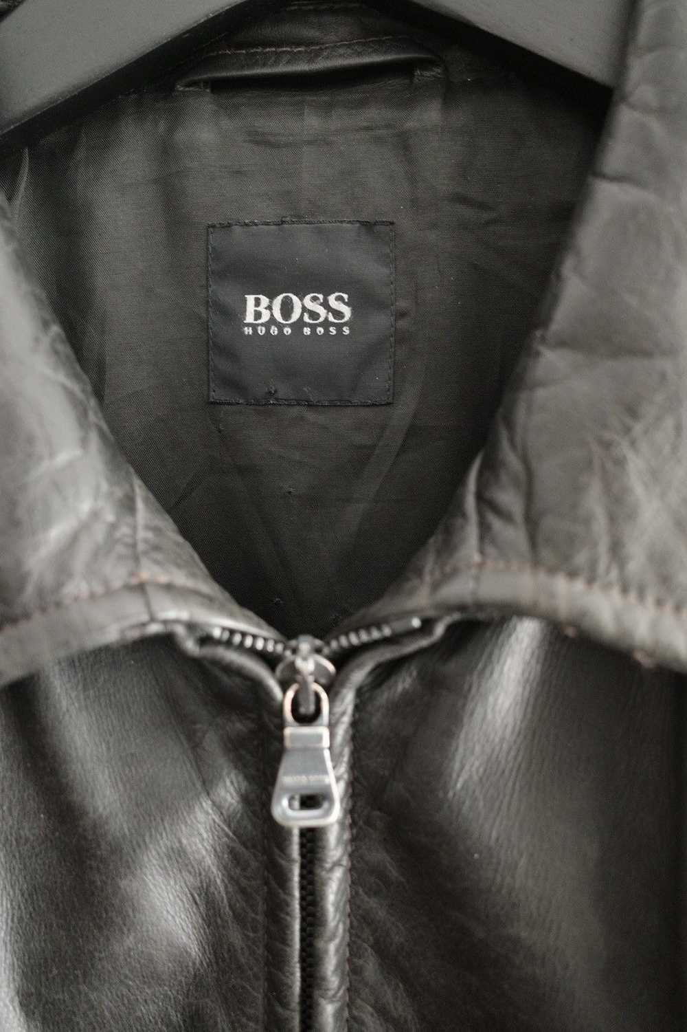 Hugo Boss × Vintage Vintage Hugo Boss Calfskin Le… - image 3