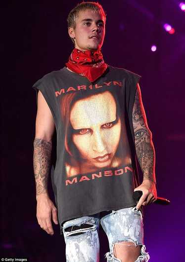 Band Tees × Marilyn Manson × Vintage Vintage 90s M