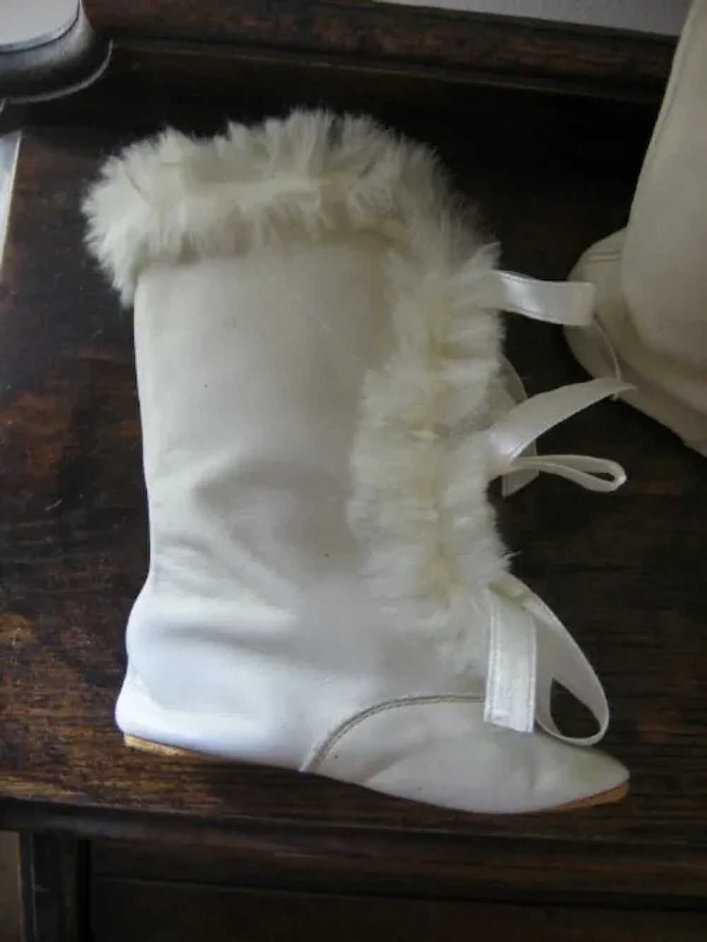 Precious Rare Kid Leather Knee High Baby Boots wi… - image 4