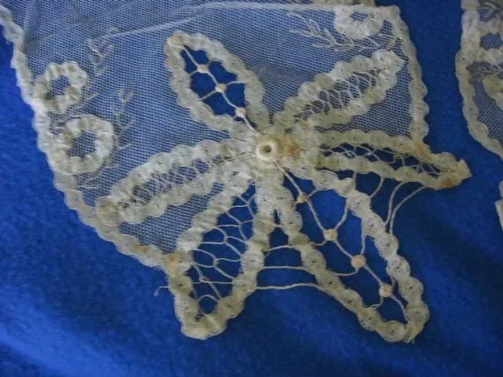 Antique Net Lace Scarf or Sash for Edwardian or V… - image 2