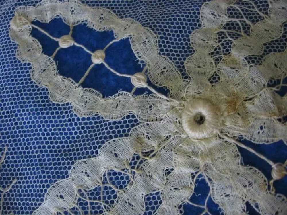 Antique Net Lace Scarf or Sash for Edwardian or V… - image 3