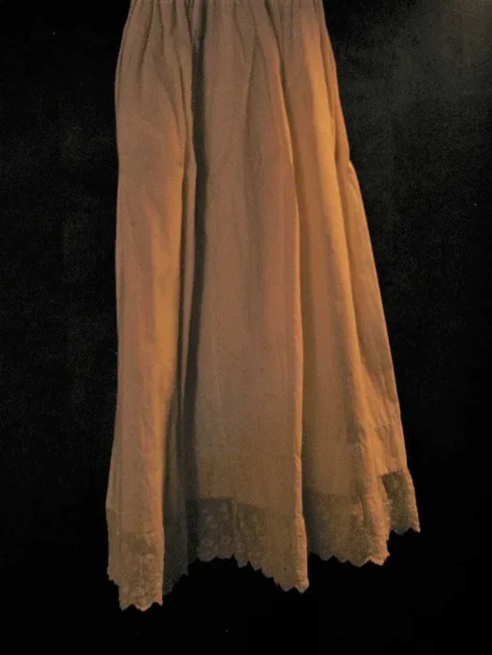 Antique Long Under Gown or Baby Christening Slip - image 3