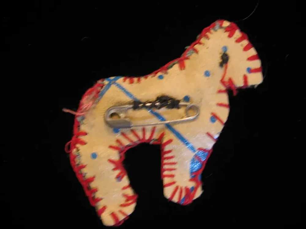 1930s One of A Kind Handmade Miniature Pony Pin - image 3