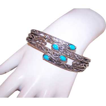 Carolyn Pollack Relios Sterling Silver Turquoise … - image 1