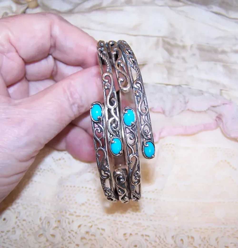 Carolyn Pollack Relios Sterling Silver Turquoise … - image 4