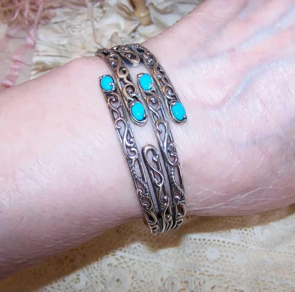 Carolyn Pollack Relios Sterling Silver Turquoise … - image 6