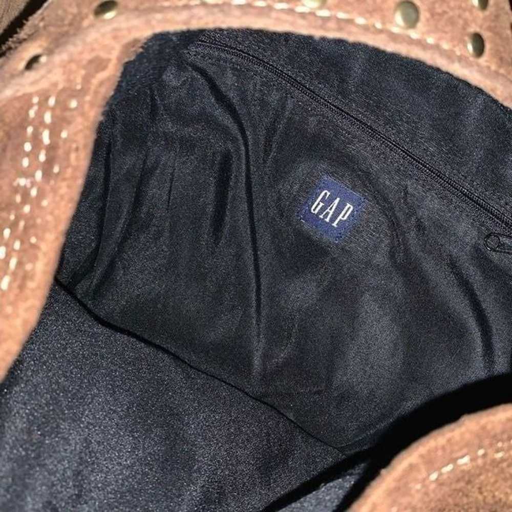 Gap Vintage 2000's Brown Suede Shoulder Bag with … - image 3