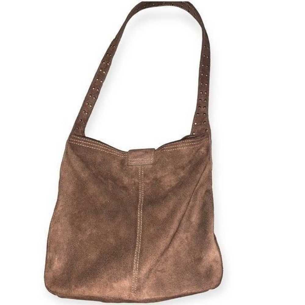 Gap Vintage 2000's Brown Suede Shoulder Bag with … - image 7