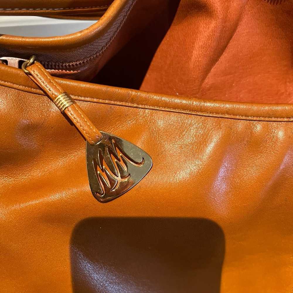 Vintage Morris Moskowitz Light Brown Leather Purse - image 3