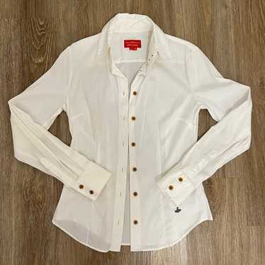 vivienne westwood white button down shirt - image 1