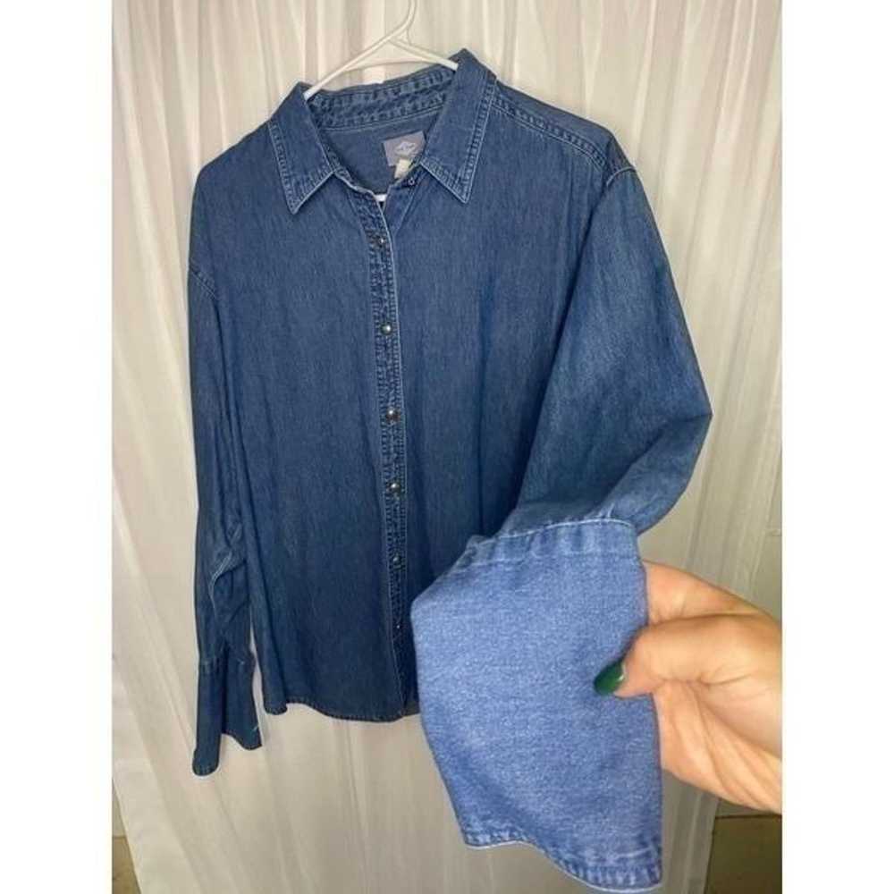 Vintage Classic Blues by Wrangler Chambray shirt - image 2