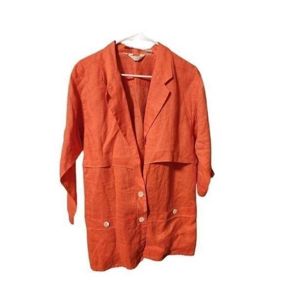 Toto N Ko S vintage style orange dress made in Ho… - image 1