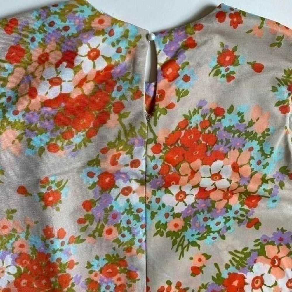 Vintage sleeveless floral top - image 5