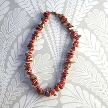 Vintage 60s beaded necklace - image 1