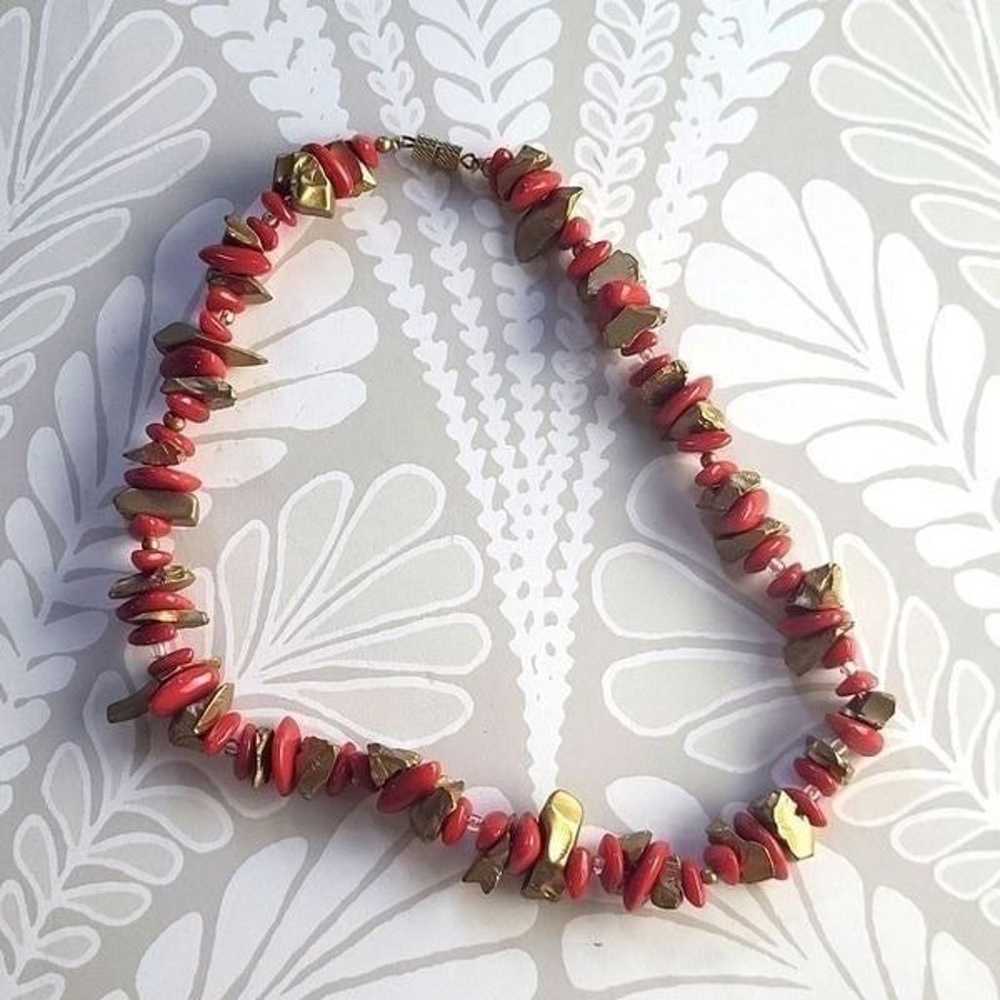 Vintage 60s beaded necklace - image 3