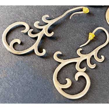 Sterling Silver Artisan Metalwork Earrings