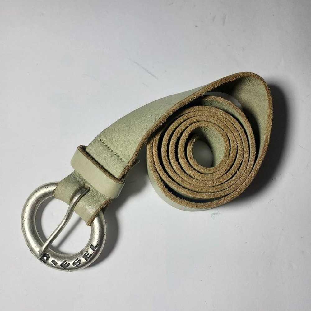 Diesel Vintage Genuine Leather Green Belt. Size: … - image 1