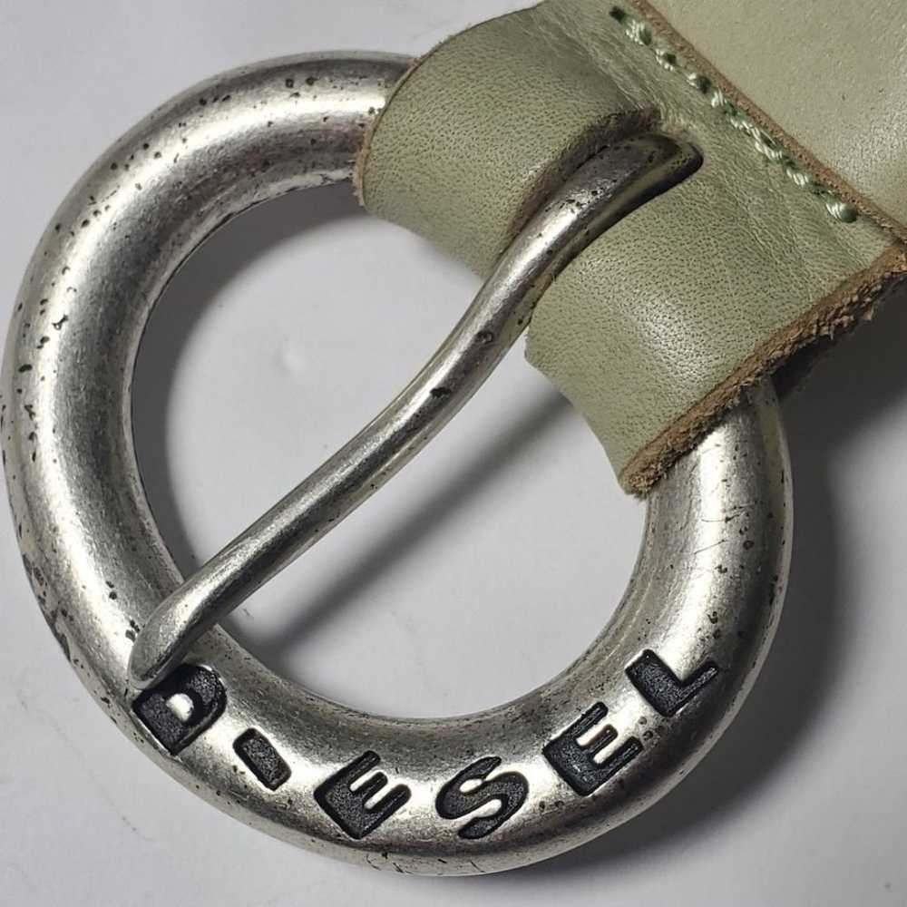 Diesel Vintage Genuine Leather Green Belt. Size: … - image 2