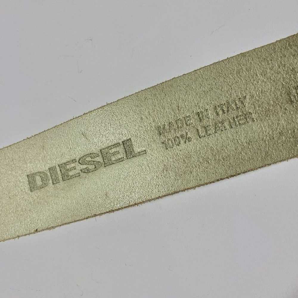 Diesel Vintage Genuine Leather Green Belt. Size: … - image 5