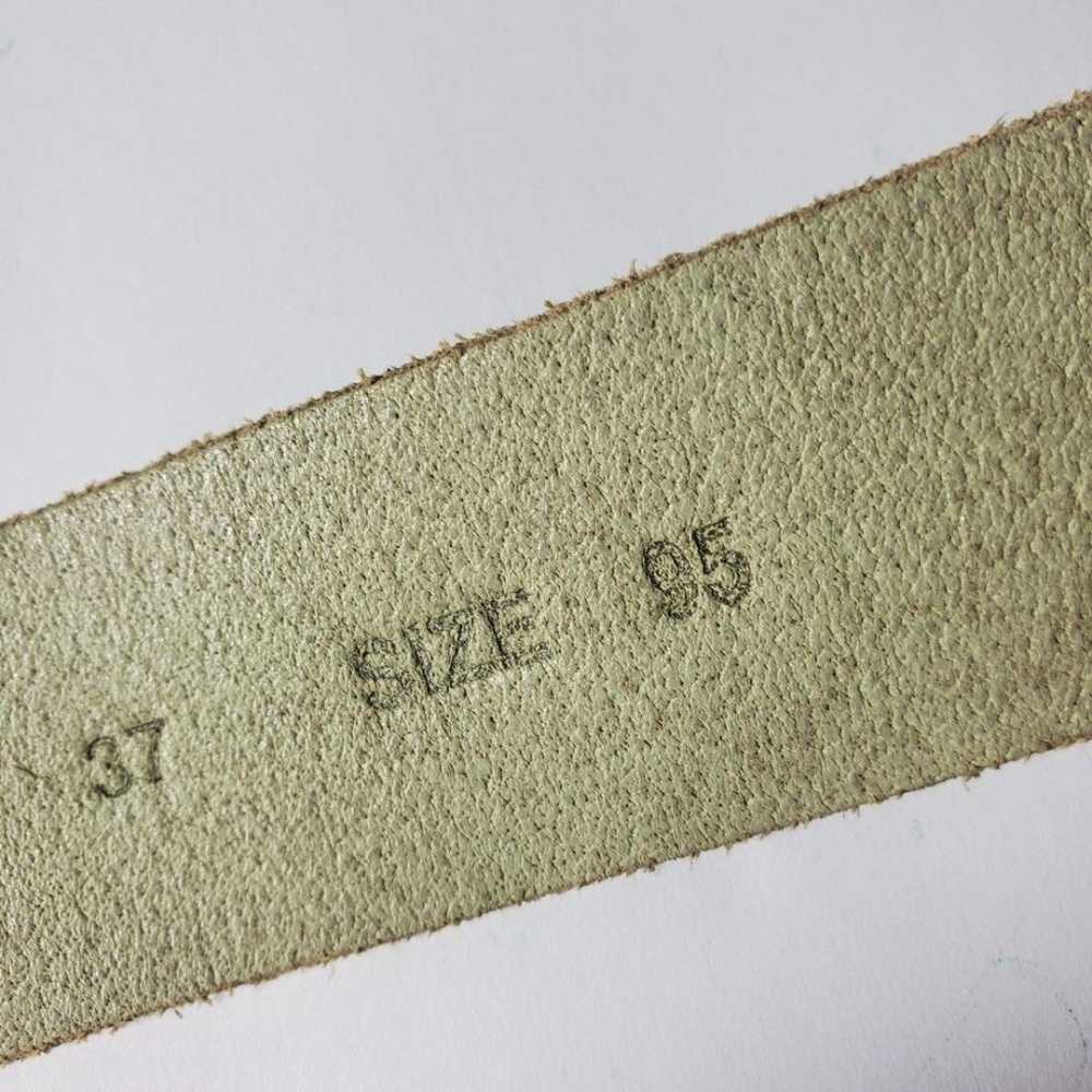 Diesel Vintage Genuine Leather Green Belt. Size: … - image 6