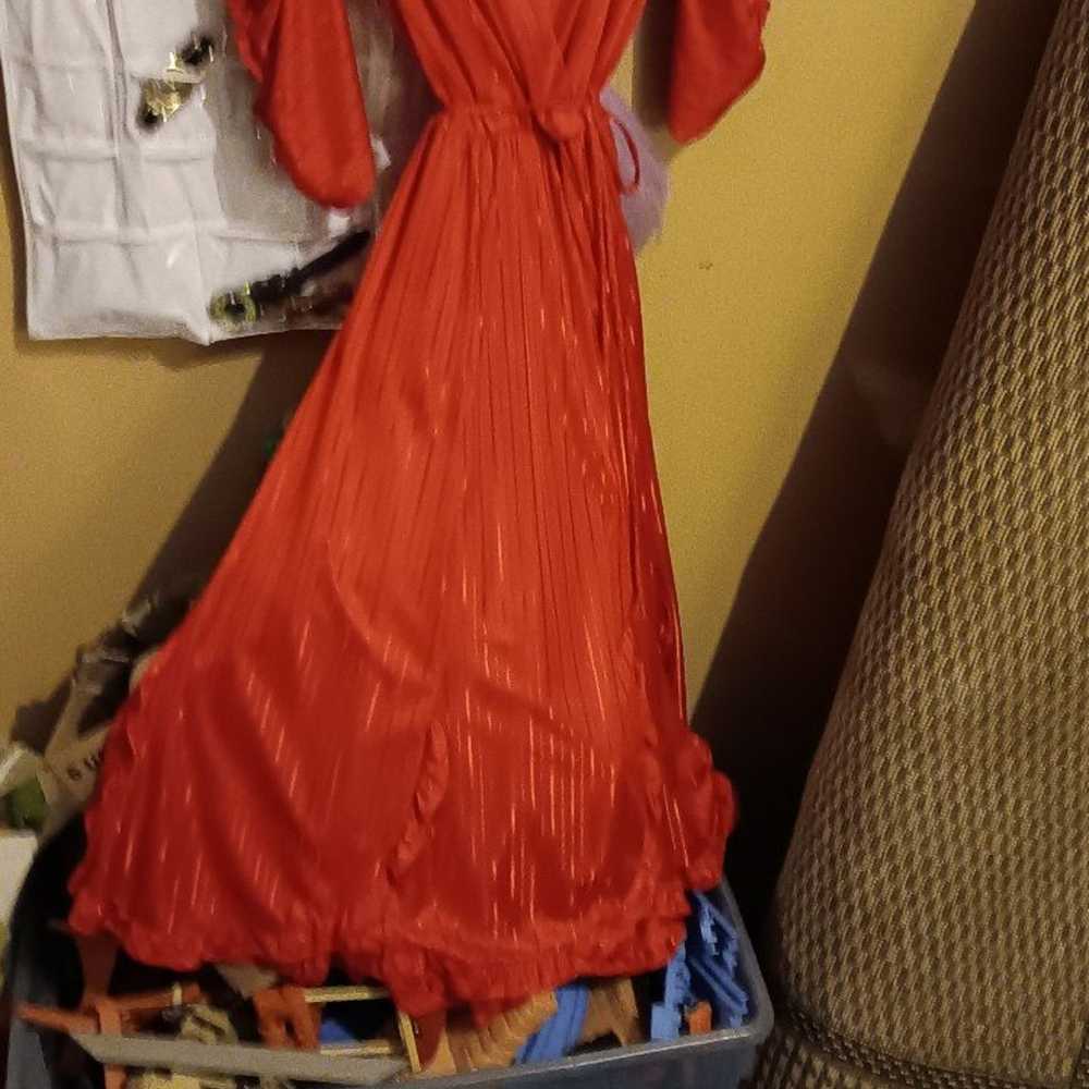 Vintage red dress - image 2