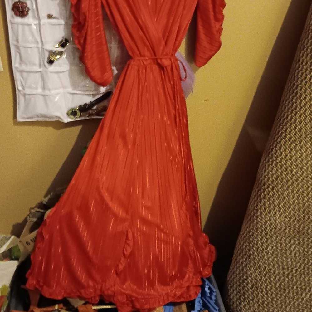 Vintage red dress - image 3