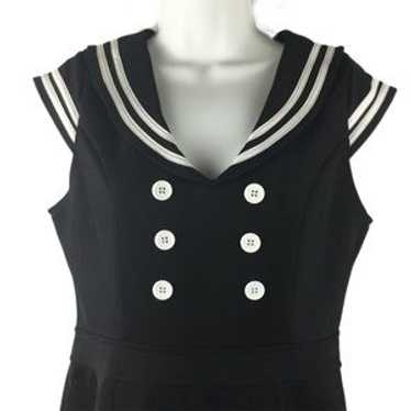 Hell Bunny 50’s 赤黒セーラーワンピース(L)used美品未使用近 Hell Bunny 50's 赤黒セーラーワンピース(L)used美品未使用近