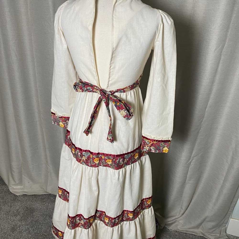 1970’s Vintage Joseph Magnin Prairie Style Dress - image 6