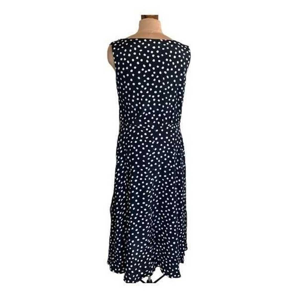 Vintage Sheri Martin Dress Sleeveless Black White… - image 3