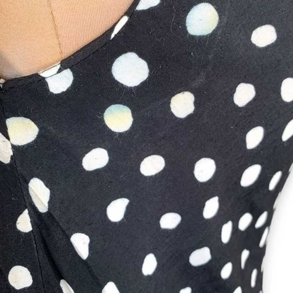 Vintage Sheri Martin Dress Sleeveless Black White… - image 9