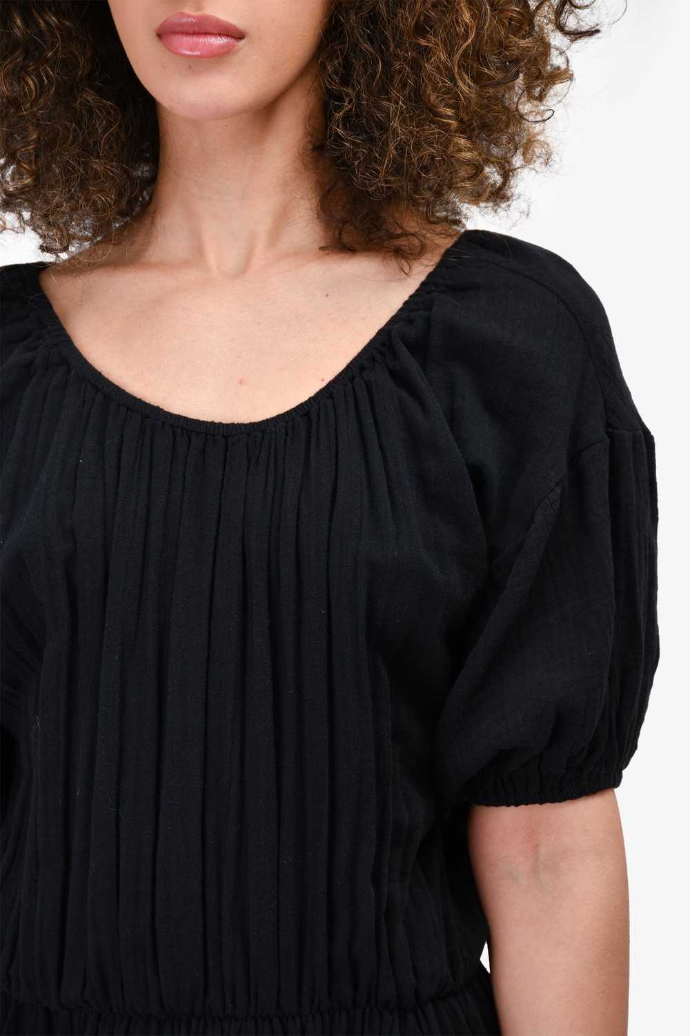 Rhode Black Cotton Muslin 'Frida' Maxi Dress Size… - image 2