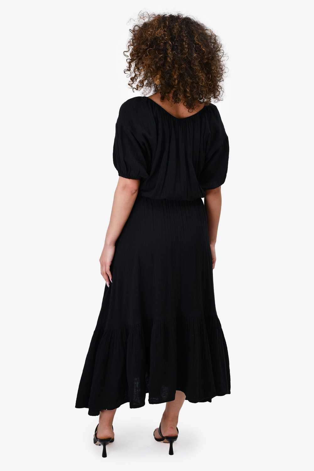 Rhode Black Cotton Muslin 'Frida' Maxi Dress Size… - image 4