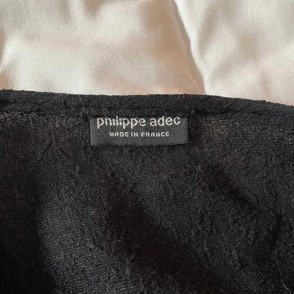 Black vintage Philippe Adec evening jacket or car… - image 10
