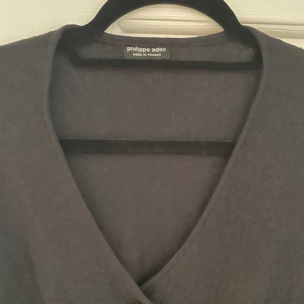 Black vintage Philippe Adec evening jacket or car… - image 3