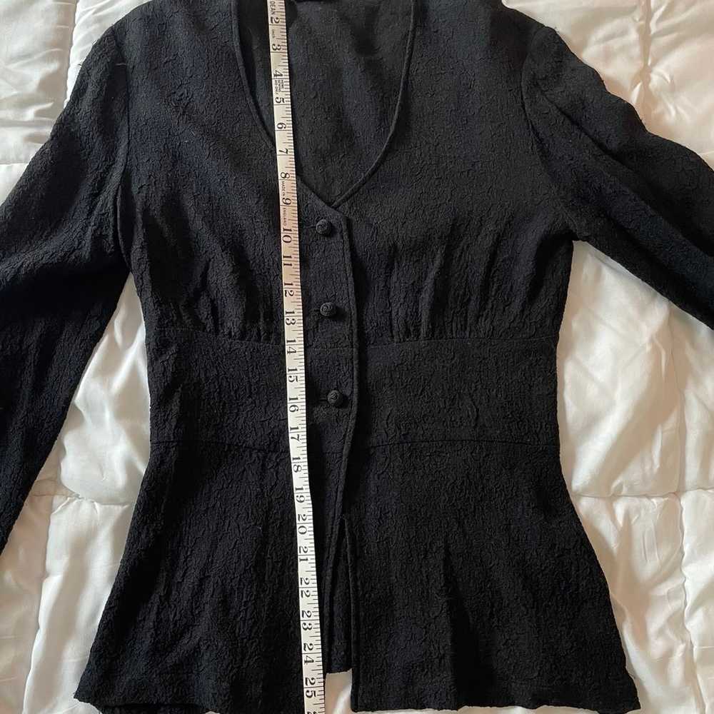 Black vintage Philippe Adec evening jacket or car… - image 7