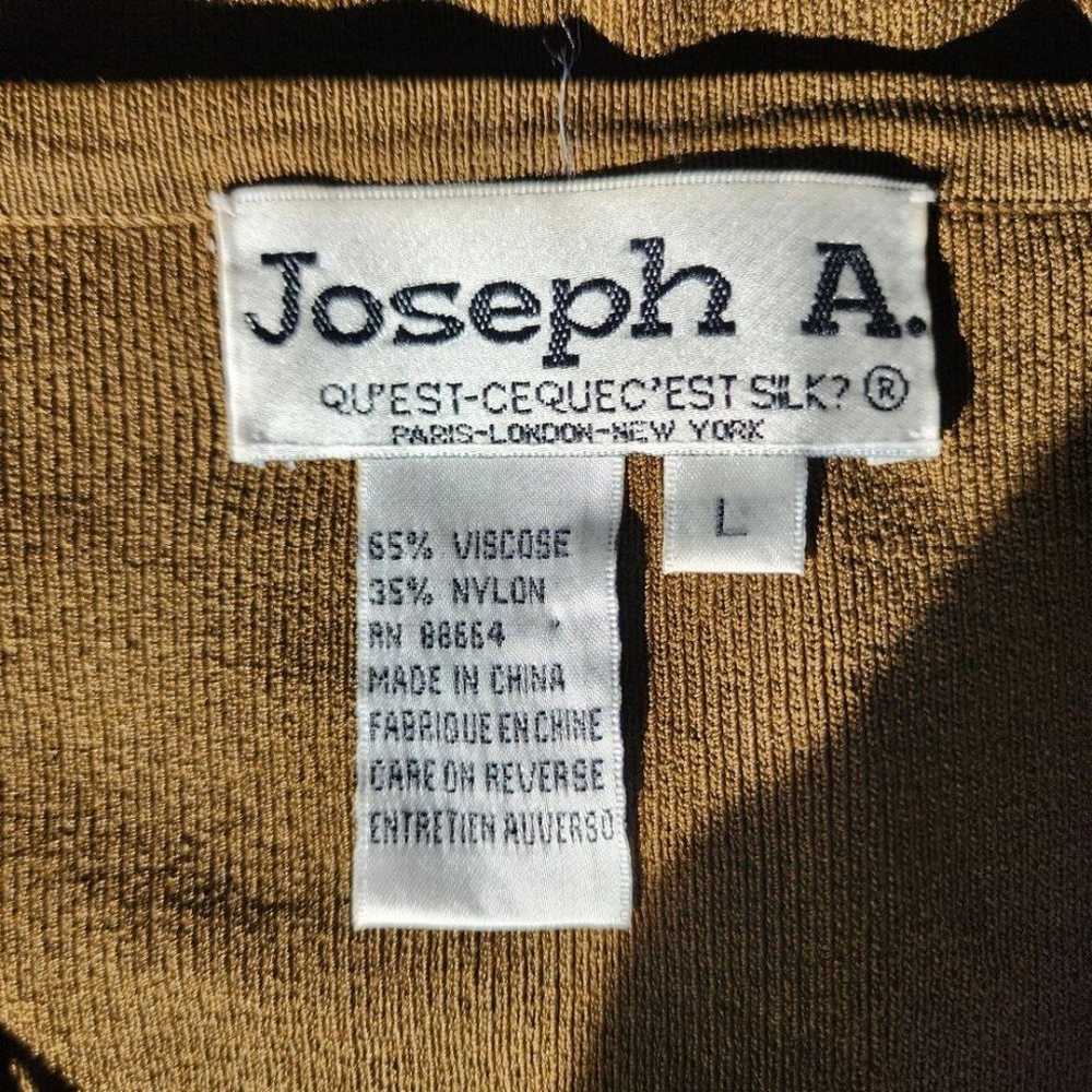 Joseph A. Vintage Leather Corded Cardigan - image 5