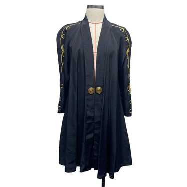 Vintage Sheena Fashions Womens Size 14 Black Gold… - image 1