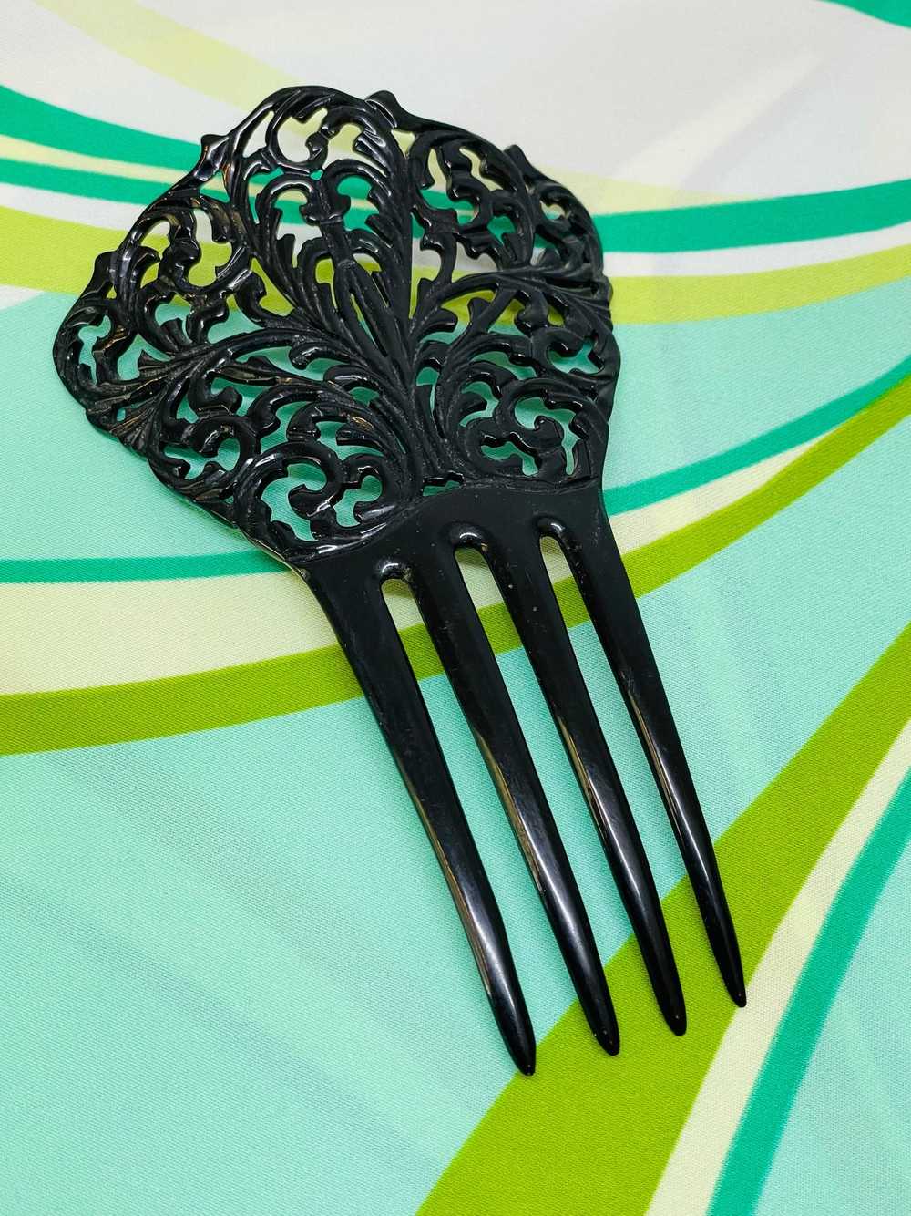 Hand Carved Hair Combs-Set - image 2