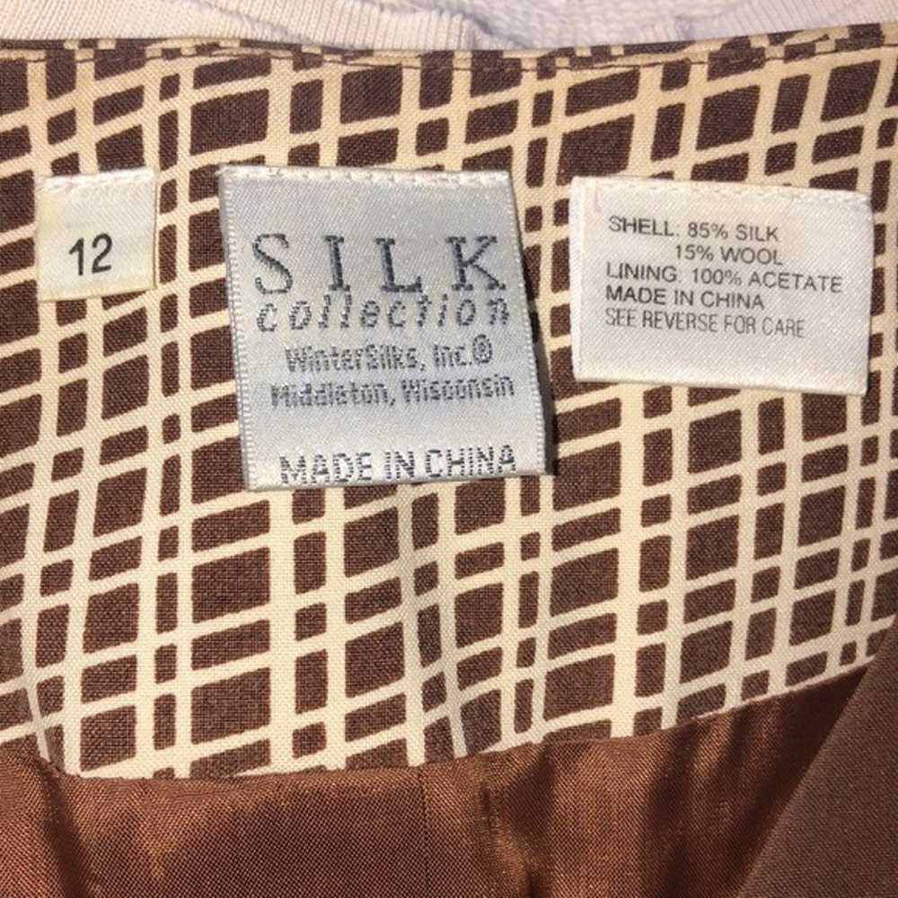 Silk Collection Silk/Wool Blend Sleeveless Vest - image 6