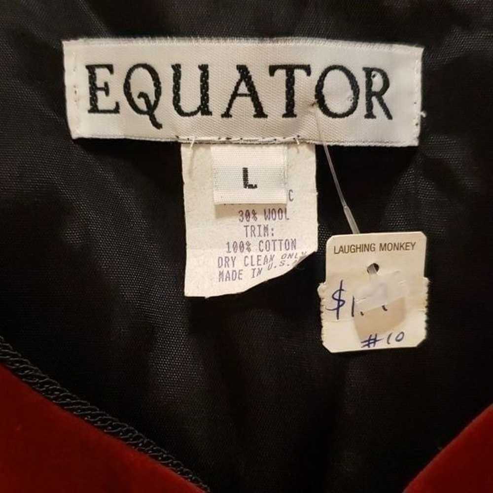 Equator Red Velvet Vest Vintage Christmas Vest Sp… - image 4