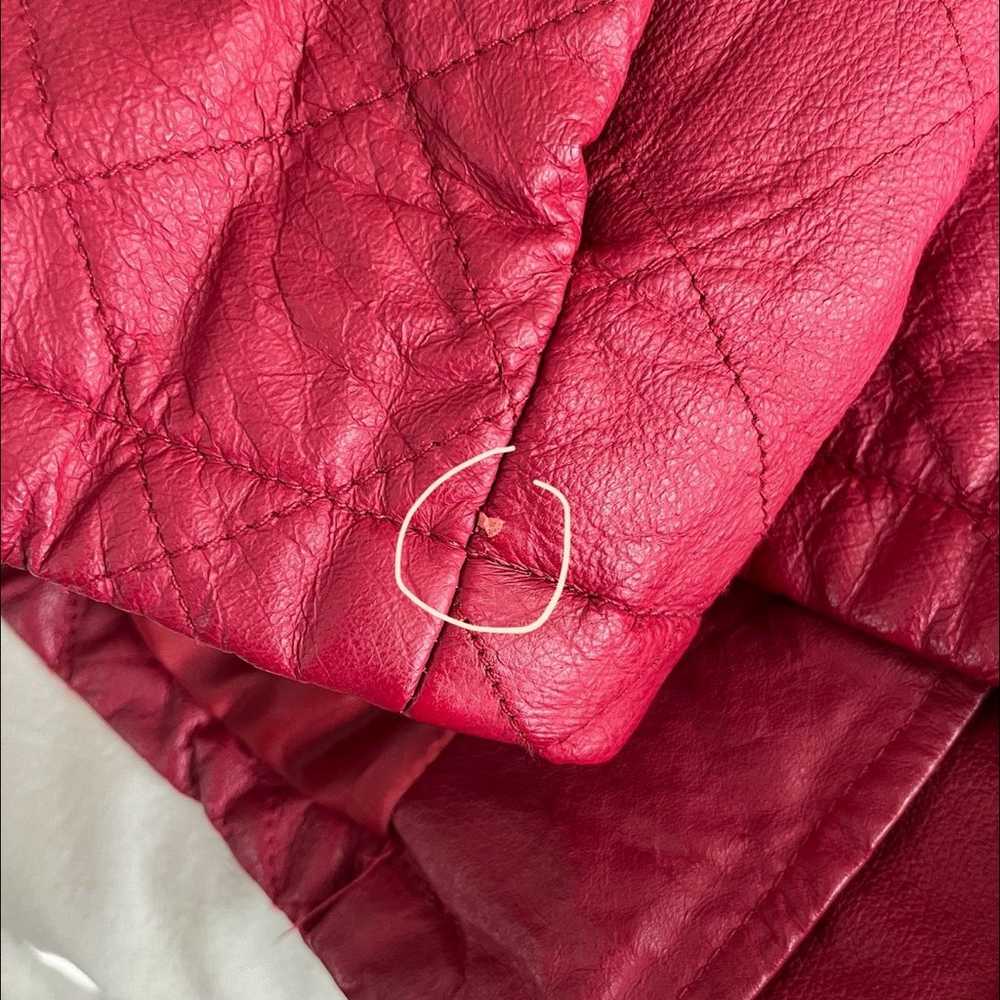 Vintage Dialogue Red Genuine Leather Jacket - image 7
