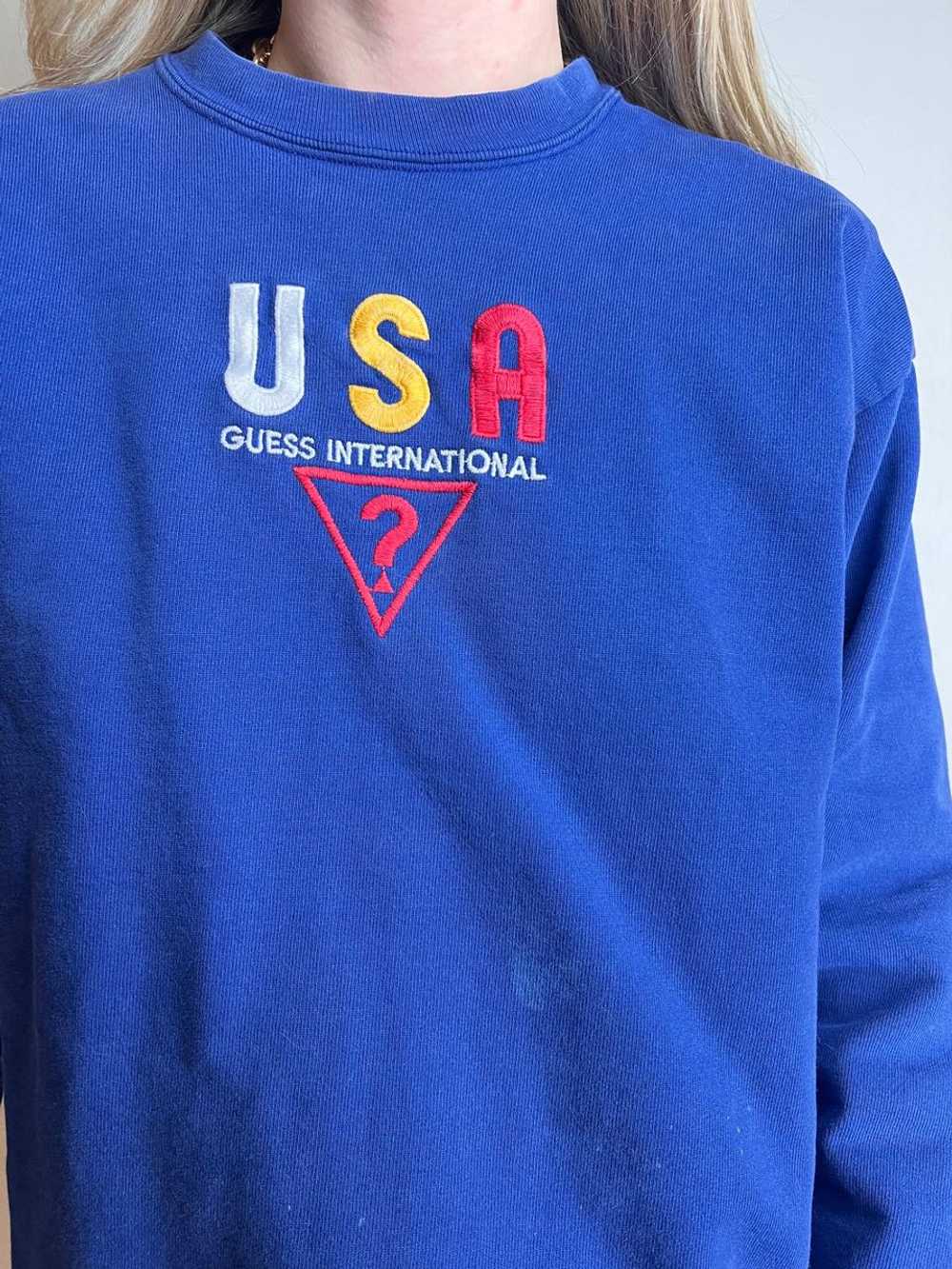 Guess Royal Blue USA Crew Neck (XS) | Used,… - image 4