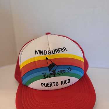 90's vintage snapback hat, wind surfer , Puerto R… - image 1