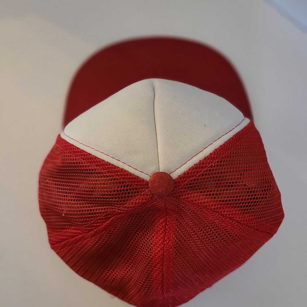 90's vintage snapback hat, Bahamas red white - image 5
